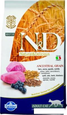 Сухой корм для кошек Farmina N&D Low Grain Cat Lamb & Blueberry Adult 5 кг Сухой корм для кошек Farmina N&D Low Grain Cat Lamb & Blueberry Adult 5 кг