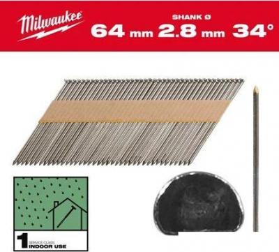 Гвозди для пистолета Milwaukee 4932492596 (2200 шт) Гвозди для пистолета Milwaukee 4932492596 (2200 шт)