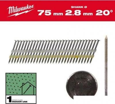 Гвозди для пистолета Milwaukee 4932492588 (2000 шт) Гвозди для пистолета Milwaukee 4932492588 (2000 шт)