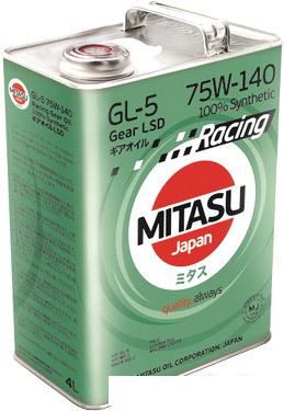 Трансмиссионное масло Mitasu MJ-414 RACING GEAR OIL GL-5 75W-140 LSD 100% Synthetic 4л Трансмиссионное масло Mitasu MJ-414 RACING GEAR OIL GL-5 75W-140 LSD 100% Synthetic 4л