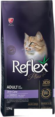 Сухой корм для кошек Reflex Plus Skin Care with Salmon (уход за кожей и шерстью с лососем) 15 кг Сухой корм для кошек Reflex Plus Skin Care with Salmon (уход за кожей и шерстью с лососем) 15 кг