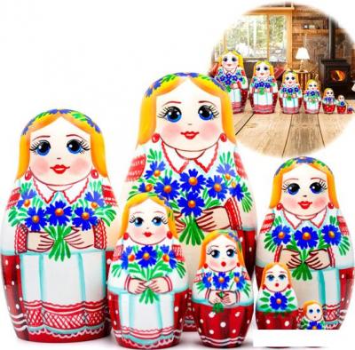 Развивающая игрушка Брестская Фабрика Сувениров В белорусском национальном платье с орнаментом и букетом васильков (набор 7 шт) Развивающая игрушка Брестская Фабрика Сувениров В белорусском национальном платье с орнаментом и букетом васильков (набор 7 шт)