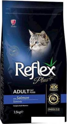 Сухой корм для кошек Reflex Plus Adult Salmon 15 кг Сухой корм для кошек Reflex Plus Adult Salmon 15 кг