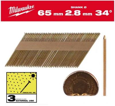 Гвозди для пистолета Milwaukee 4932492614 (2200 шт) Гвозди для пистолета Milwaukee 4932492614 (2200 шт)